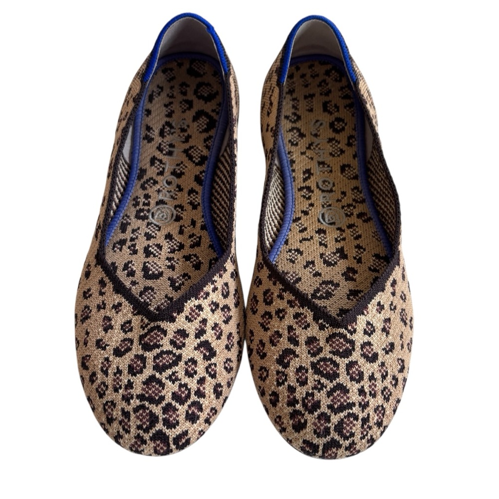 Rothy’s Women’s Animal Print Round Toe Flats Sz 9